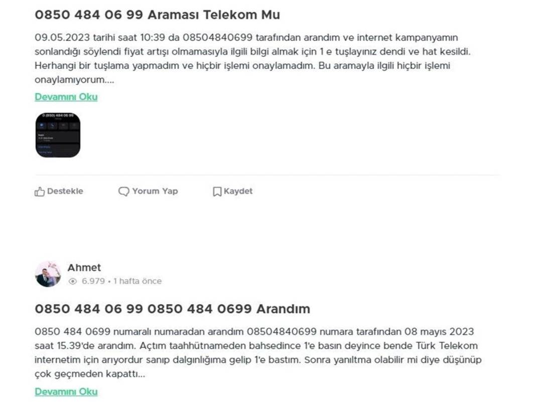 Bu numaralara dikkat: Dolandırılabilirsiniz! Spam yapan 0850 no'lu numaralar yayınlandı, hemen engelleyin 22